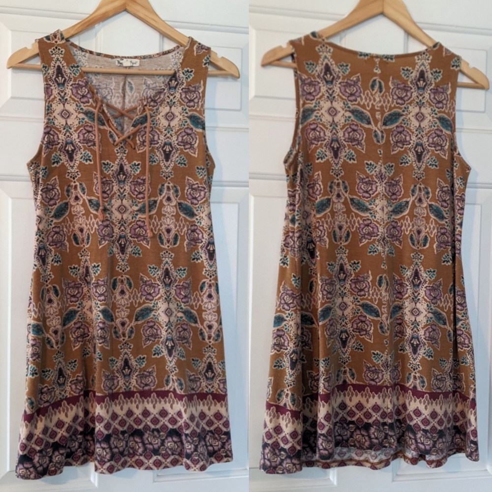 {About A Girl} Floral Tunic Dress